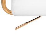 Cosmetische stoel tabouret kruk met rugleuning QS-OF211G wit 6