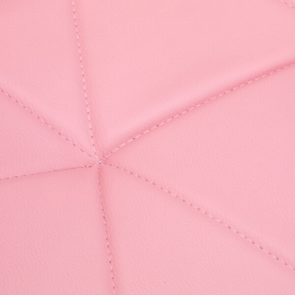 Cosmetische tabouret met rugleuning kruk QS-06 roze 6