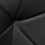 Cosmetische tabouret met rugleuning kruk QS-06B zwart 6