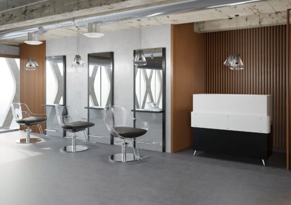 GHOST kappersstoel 01 P-7 zilveren schijf 6