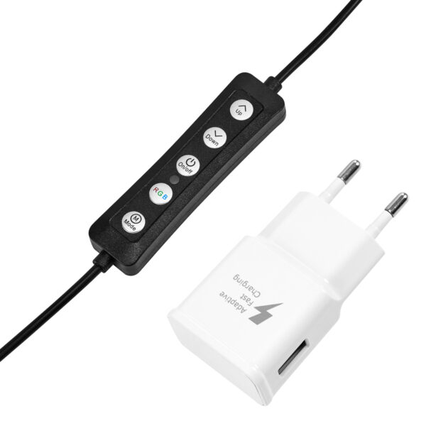 GLOW 10" bsc RGB-ringlamp met 10W statief 10