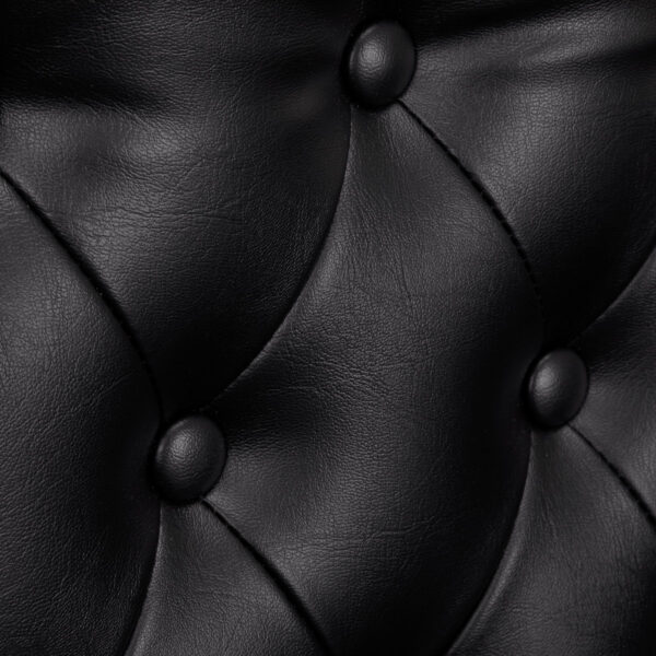 Gabbiano Berlin kappersstoel zwart en goud 7