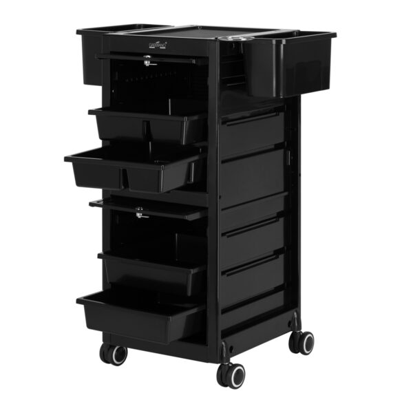 Gabbiano Werkwagen kapper trolley 68C zwart 3