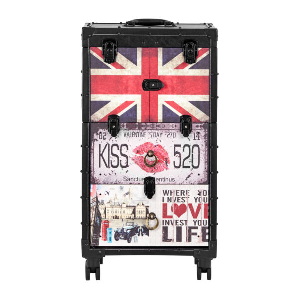 Gabbiano Werkwagen kapper trolley C12 zwart 4