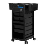 Gabbiano Werkwagen kapper trolley met UV-sterilisator 68UV zwart 1