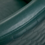 Gabbiano kappersstoel Wersal goud flesgroen 7