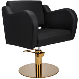 HOLLY G1 P-7 kappersstoel zwart goud schijf 1