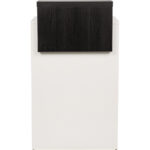 Kleine receptiebalie TINA witte plaat/H1137 boven bruin 2