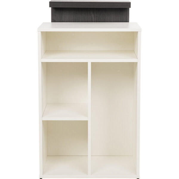 Kleine receptiebalie TINA witte plaat/H1137 boven bruin 4