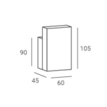 Kleine receptiebalie TINA witte plaat/H1137 boven bruin 5