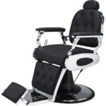 LEEUW LEREN kappersstoel zwart 1