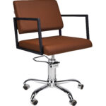 LOFT kappersstoel 01 P-5  chroom 1