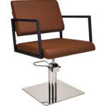 LOFT kappersstoel 01 P-5 vierkant zilver 1