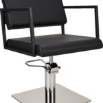 LOFT kappersstoel 01 P-7 vierkant zilver 1