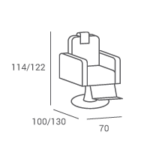 LORD BLACK kappersstoel en barberstoel 10