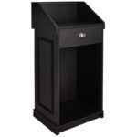 Lexus kleine receptiebalie met toonbank zwart 2