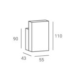 Lexus kleine receptiebalie met toonbank zwart 3