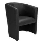 MILANO wachtkamerstoel zwart 1