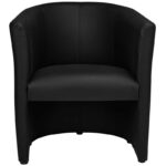 MILANO wachtkamerstoel zwart 2