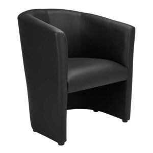 MILANO wachtkamerstoel zwart 1