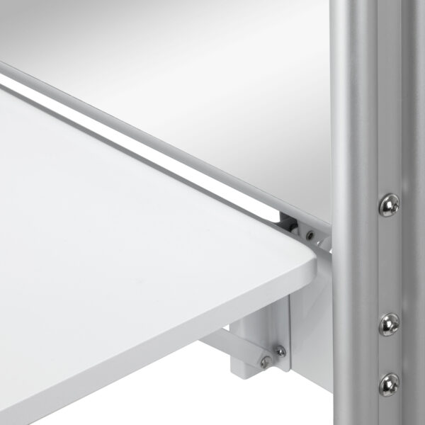 Mobiele kappers kaptafel met spiegel MI-03 wit 7