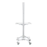 Mobiele kappers kaptafel met spiegel MI-03 wit 4