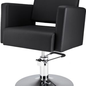 PREMIUM R SKAJ zwart kappersstoel en barberstoel 1