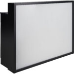 Receptiebalie met toonbank zwart 1