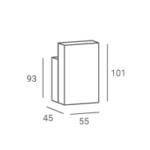 Reno kleine receptiebalie met toonbank zwart 3