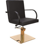 Rik kappersstoel G1 P-7 vierkant goud 1