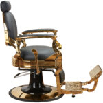 SOLOMON gouden kappersstoel en barberstoel 4
