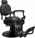 SOLOMON zwarte kappersstoel en barberstoel 6