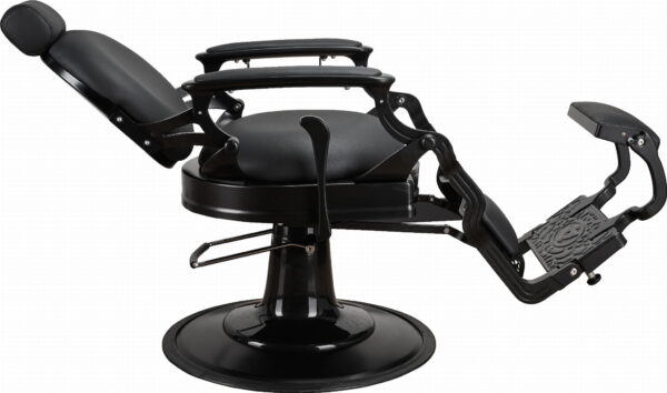 SOLOMON zwarte kappersstoel en barberstoel 3
