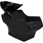 TECHNO wasunit kapper met stiksel zwarte kom zwarte behuizing P-7 1