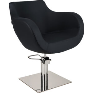 THOMAS 01 P-7 vierkante kappersstoel zilver 1