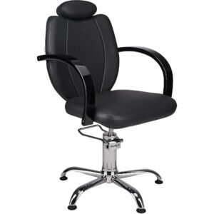 TOLEDO kappersstoel 01 P-7 zwarte VERF HOOFD zwarte voeten 1