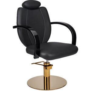 TOLEDO kappersstoel C1 P-7 zwarte VERF HEAD goud DISC 1
