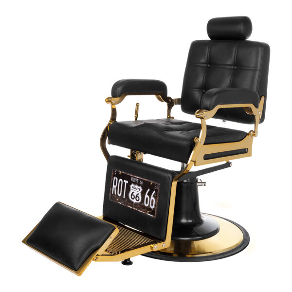 kappersstoel DUBAI HUID zwart 2