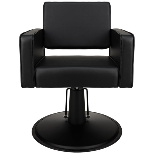 kappersstoel MIAMI SKAJ zwart schijfvoet zwart 2