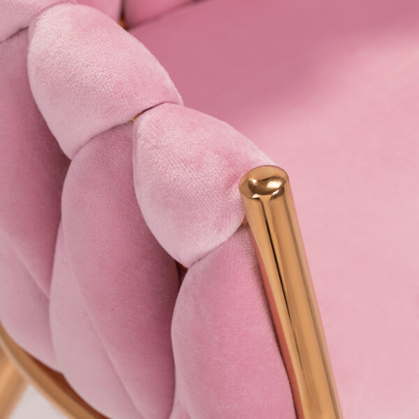 4Rico kappersstoel QS-GW06G roze 5