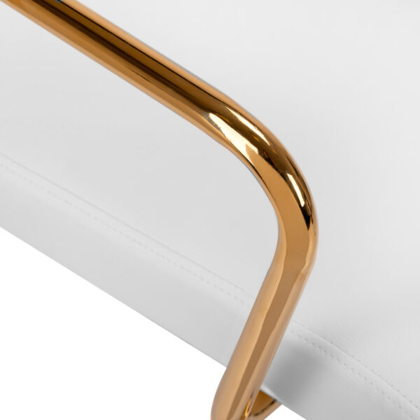 Cosmetische behandelstoel QS-OF211G goud lichtgrijs 5