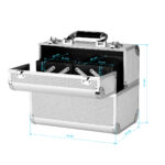 Cosmetische koffer 44 zilver 9