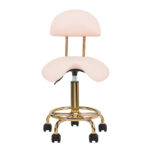 Cosmetische kruk tabouret 6001-G goud – roze tweede categorie 3