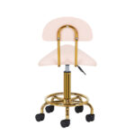 Cosmetische kruk tabouret 6001-G goud – roze tweede categorie 4