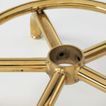 Cosmetische kruk tabouret 6001-G goudzwart 6