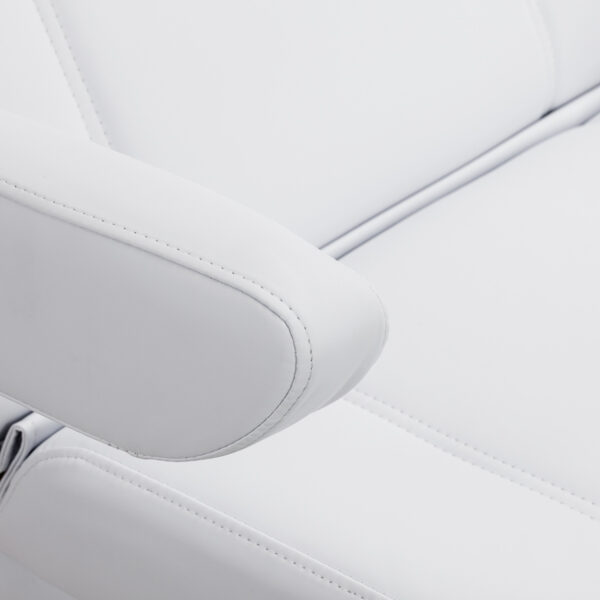 Elektrische cosmetische behandelstoel Azzurro Lux 3m wit met verwarming 7