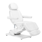 Elektrische cosmetische behandelstoel SILLON CLASSIC 3 motoren met verwarming tweede editie wit 2