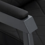 Gabbiano kappersstoel Bruno met grafiet frame Zwart 6