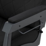 Gabbiano kappersstoel Bruno met grafiet frame Zwart 7