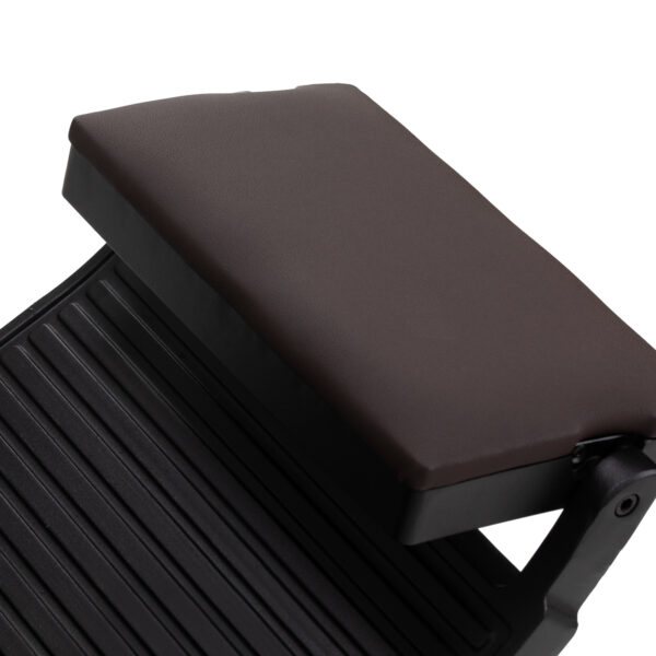 Gabbiano kappersstoel Bruno met zwart frame Bruin 9